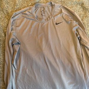 Nike Dri-FIT Gray Long Sleeve Shirt
